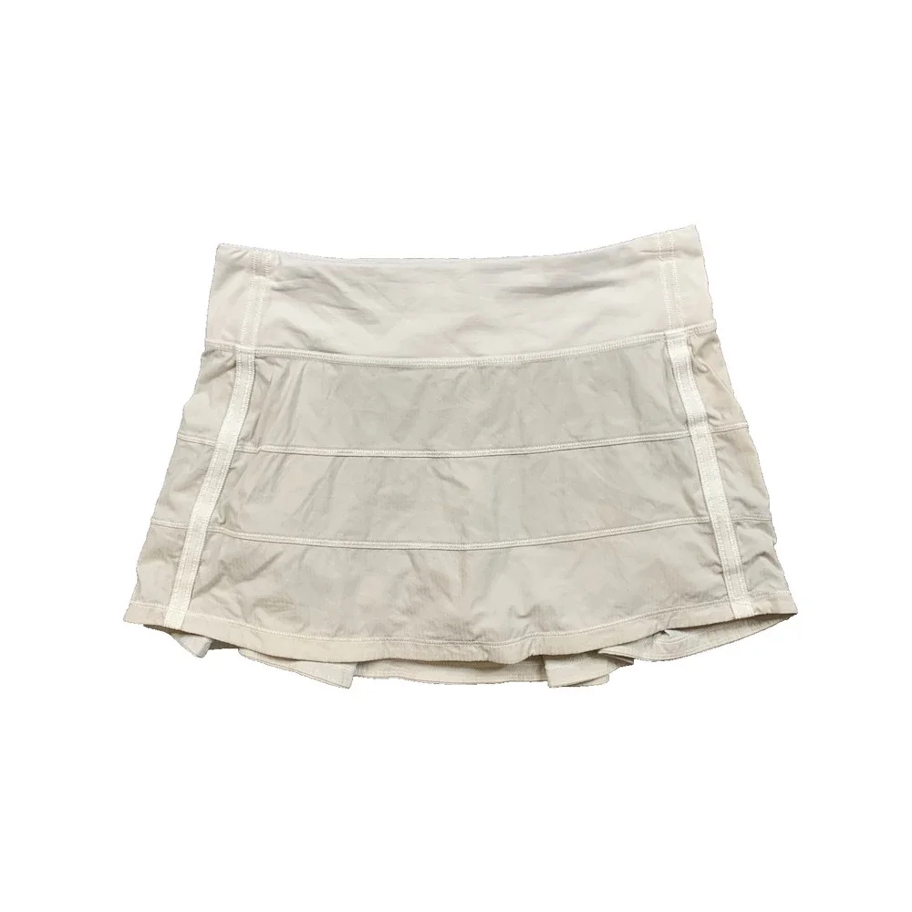 Lululemon Skort Womens 4 Ash Pace Rival Mid Rise Sweat Wicking Tennis Inner Line